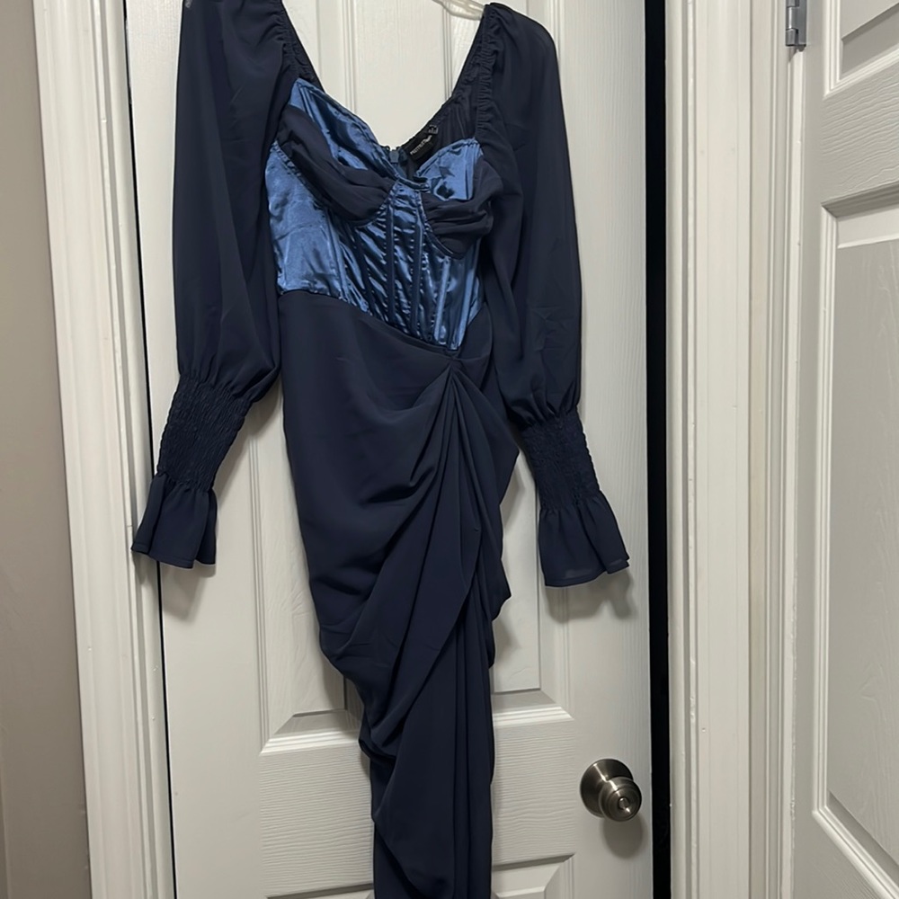 Pretty Little Thing baby blue dress